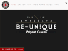 Tablet Screenshot of be-unique.fr